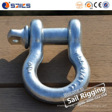 Forged Hot DIP Galvanized Screw Pin Lifting Bow Shackle